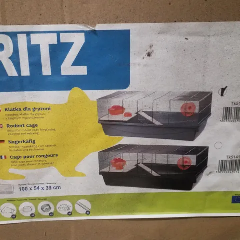 BOXED RITZ RODENT CAGE - GREY