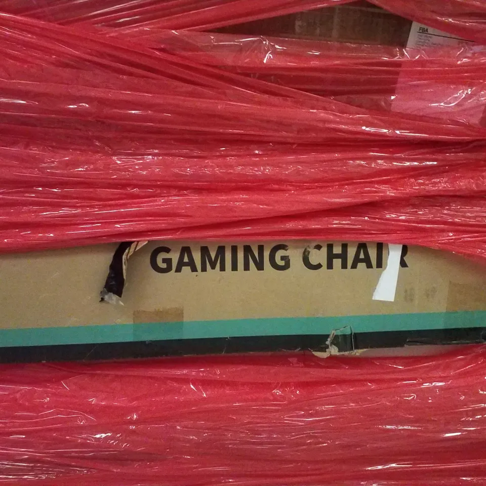 PALLET CONTAINING ASSORTED PRODUCTS INCLUDING DOG CAGE, CAMPING CHAIR, PIZZA MAKER & GAMING CHAIR
