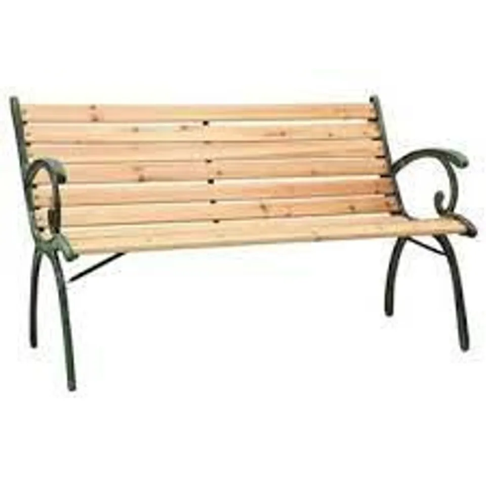 BOXED ARTISTE CAST IRON PARK BENCH (1 BOX)