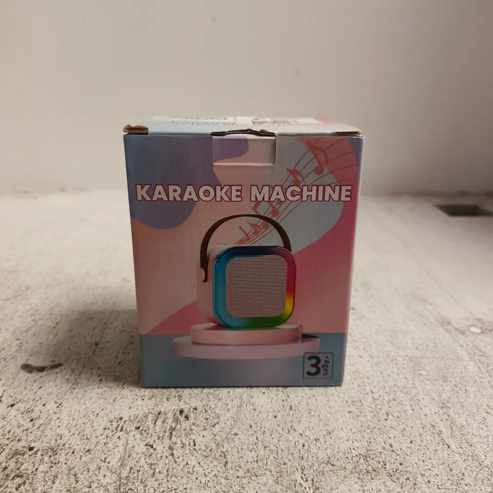 KARAOKE MACHINE WIRELESS AND SPEAKER BOXED