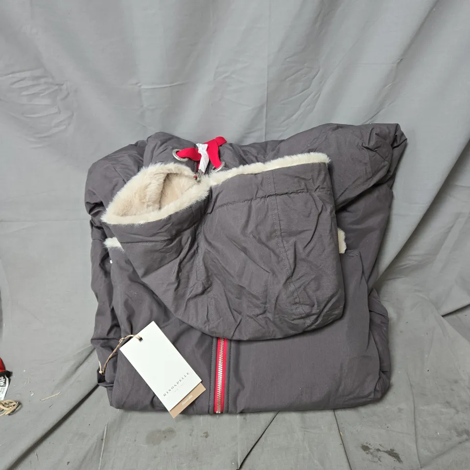 RIN & PELLE REVERSIBLE PUFFER JACKET – GREY (