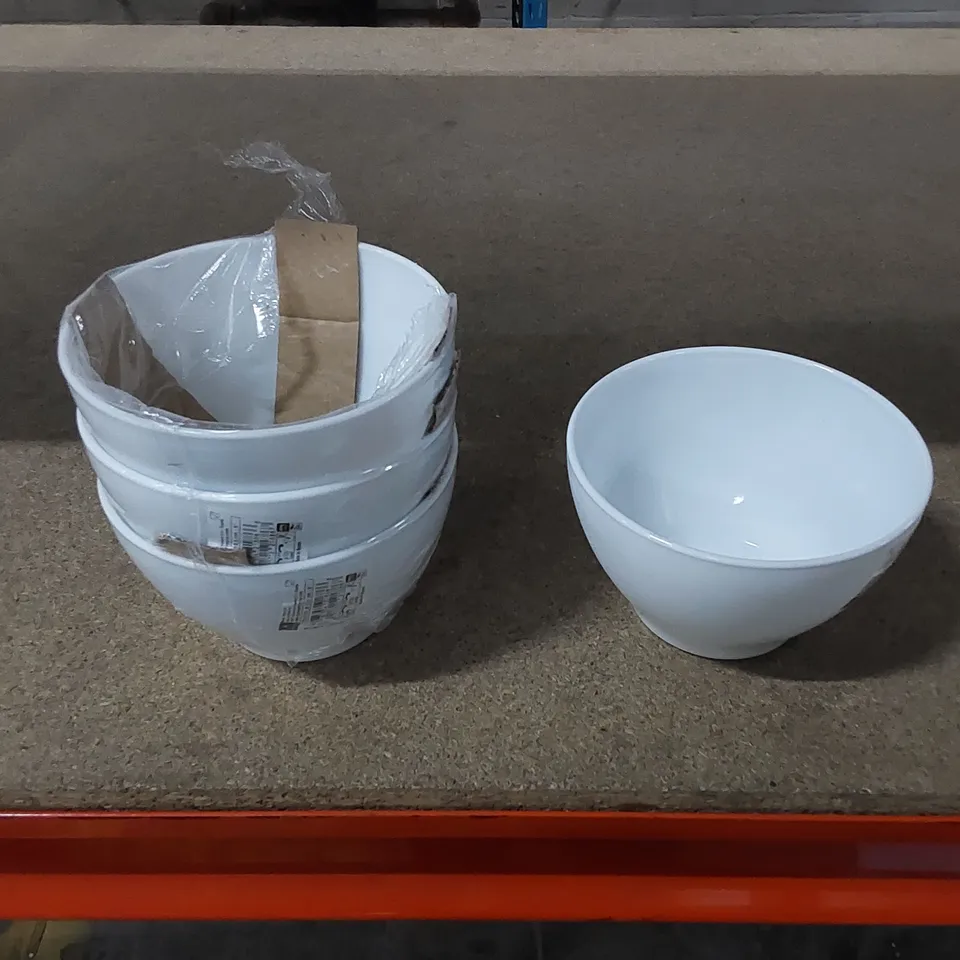 BOXED TOLEDO GLASS CEREAL BOWLS - 12cm (SET OF 4)