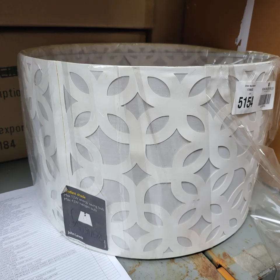 JOHN LEWIS PENDANT SHADE - WHITE