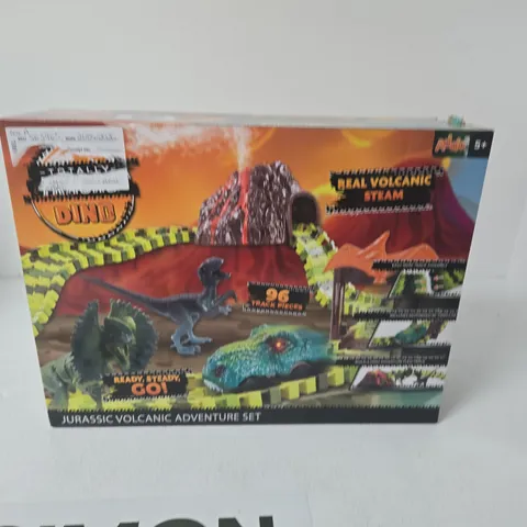 JURASSIC VOLCANIC ADVENTURE SET – BOXED TOY TRACK SET