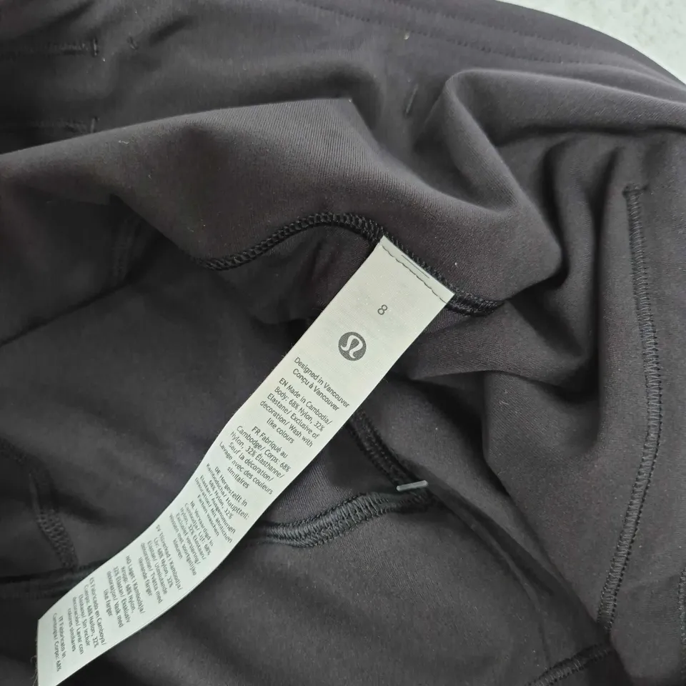 LULULEMON SWIFT SPEED HR TIGHT 25" IN BLACK - SIZE 8