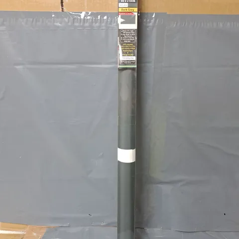 BOXED ROYAL HOME FURISHINGS FABRIC BLACKOUT ROLLER BLINDS IN DARK GREY (60x210cm)