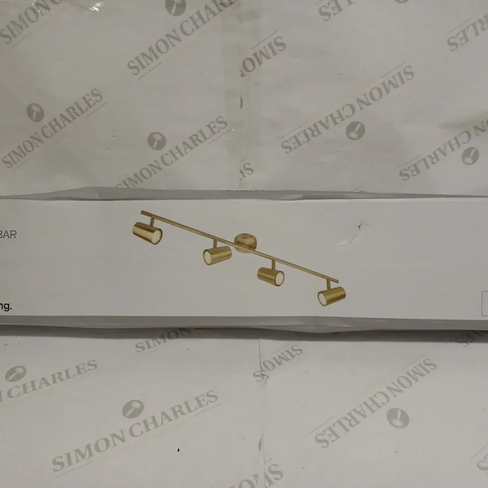 HARVEY 4 LIGHT SPOTLIGHT BAR - GOLD