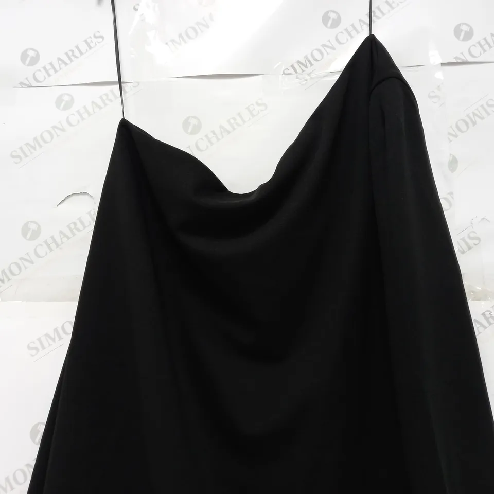 RIVER ISLAND SINGLE SLEEVE MINI DRESS IN BLACK - UK 18