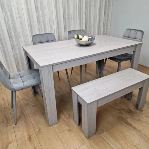 BOXED 17 STORIES MIELLA 6-PERSON DINING TABLE (2 BOXES)