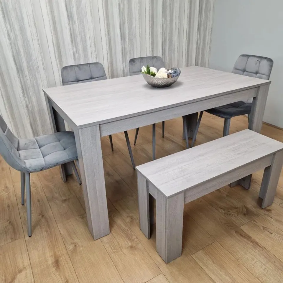 BOXED 17 STORIES MIELLA 6-PERSON DINING TABLE (2 BOXES)