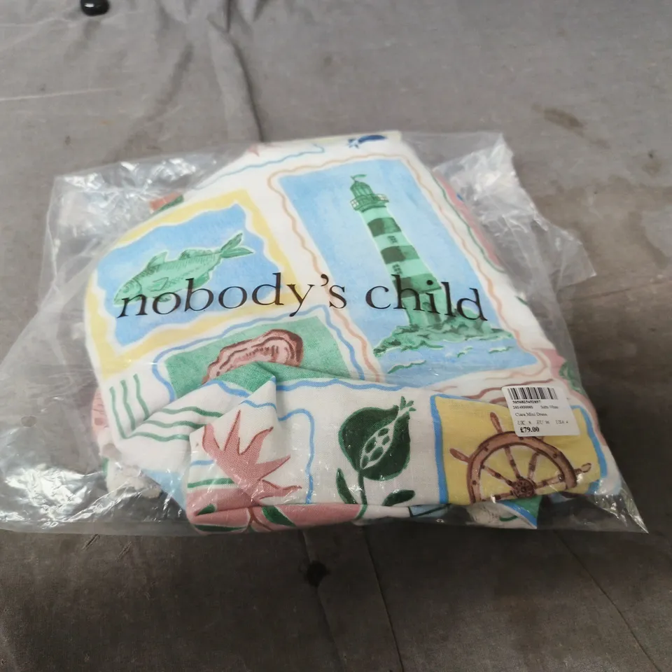NOBODY'S CHILD CIARA MINI DRESS, UK 5 