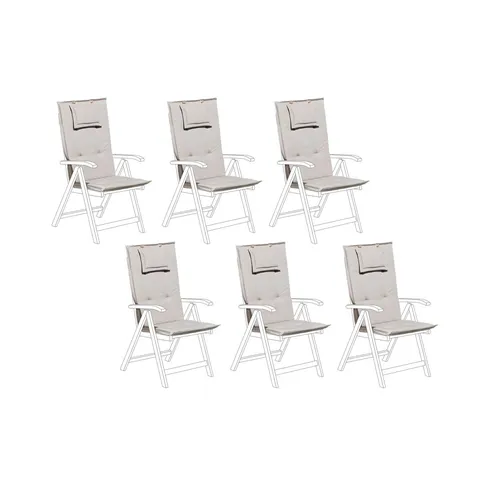 BOXED BRODBECK SEAT/BACK CUSHION SET OF 6 1 BOX