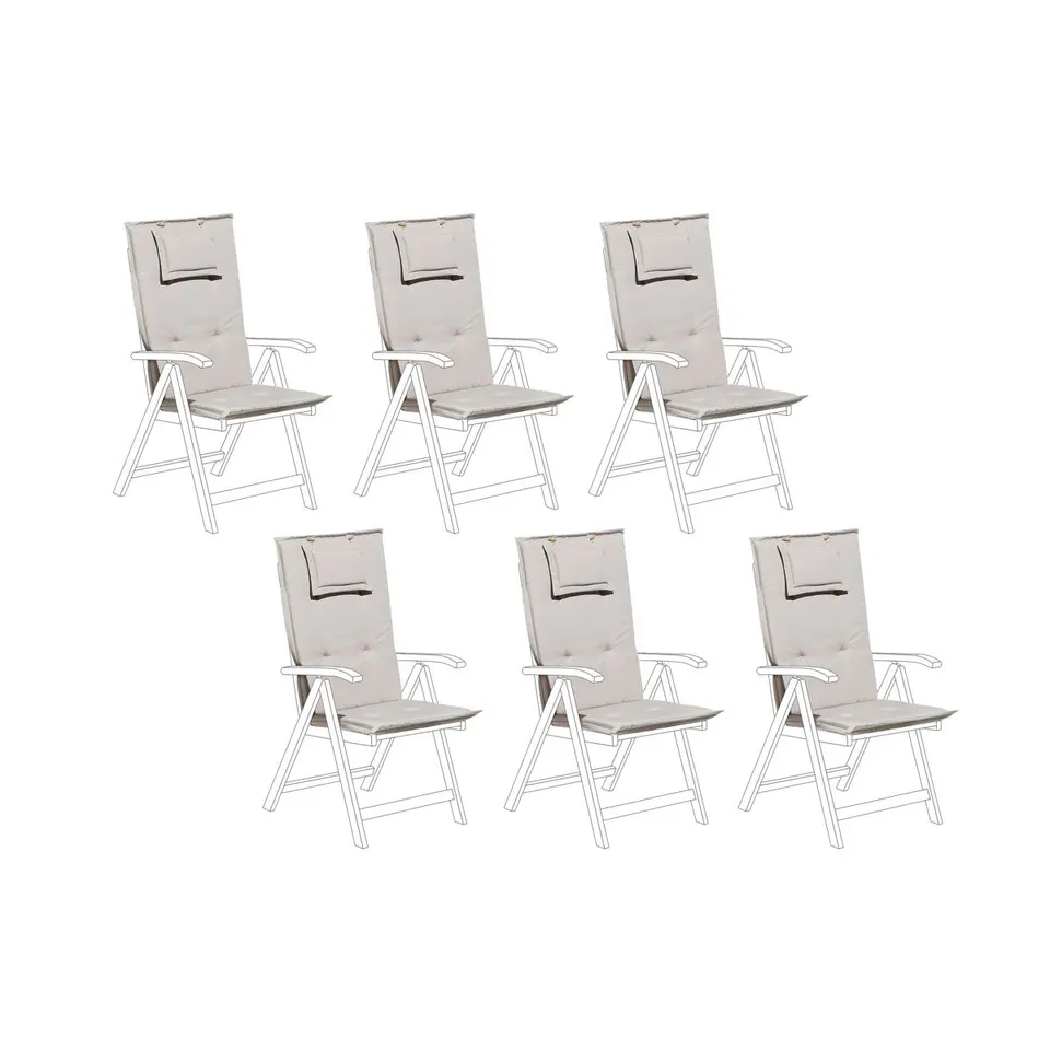 BOXED BRODBECK SEAT/BACK CUSHION SET OF 6 1 BOX