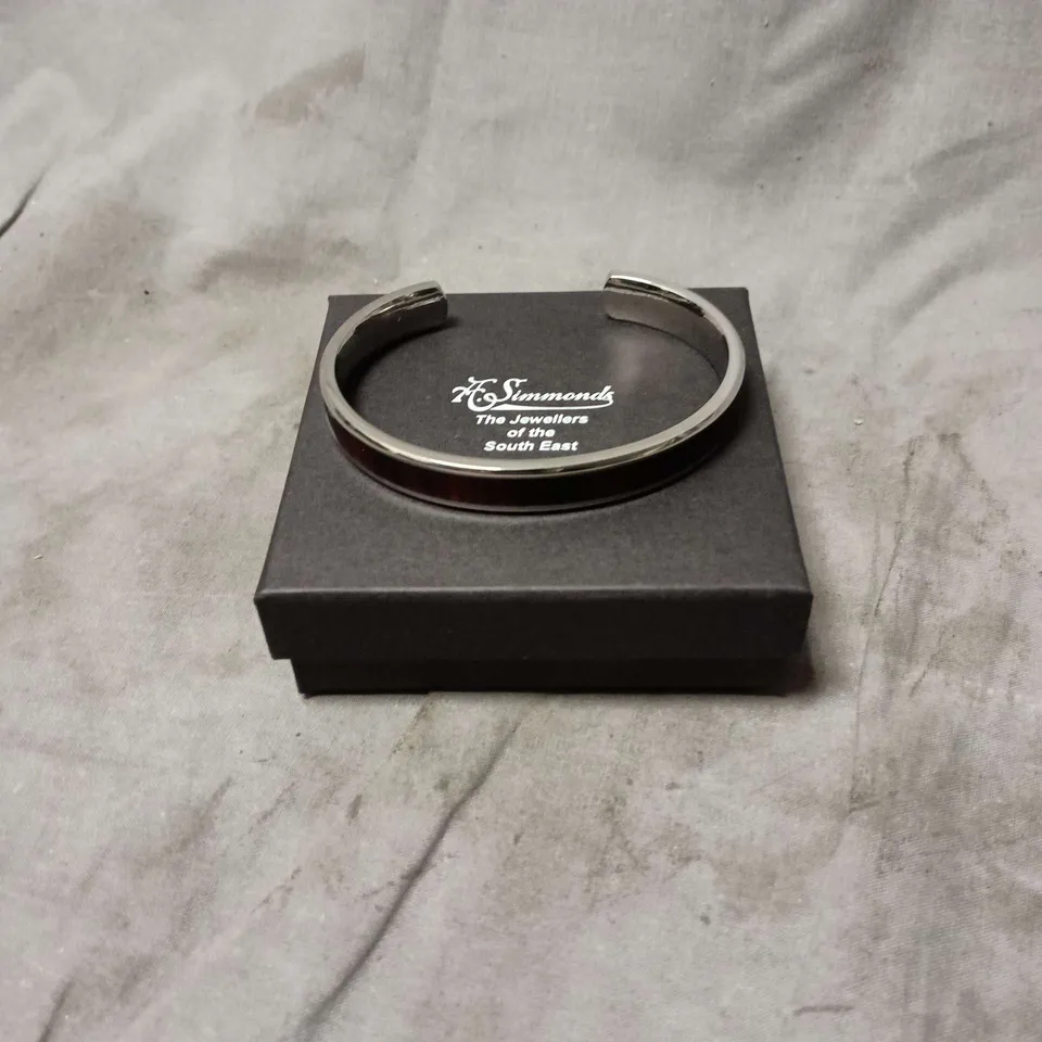 A. SIMMONDS CUFF BRACELET – SILVER-TONE, BOXED