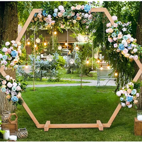 BOXED 230CM W × 48CM D SOLID WOOD ARBOUR IN NATURAL WOOD
