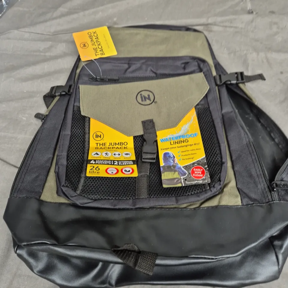 IN THE JUMBO BACKPACK