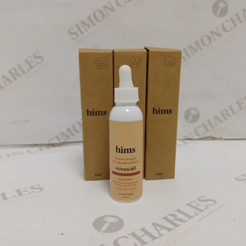 3 BOXED HIMS MINOXIDIL 5% 60ML SOLUTION 