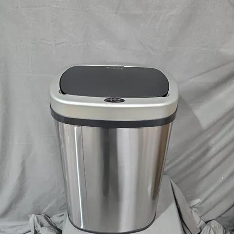 DISPLAY4TOP STAINLESS STEEL 58L ROUND TOUCH BIN