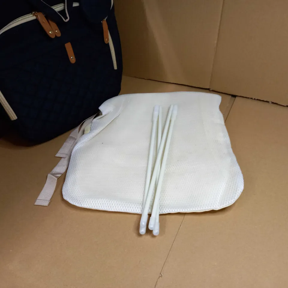 DESIGNER BLACK/TAN DETAILED BABY CHANGING BAG
