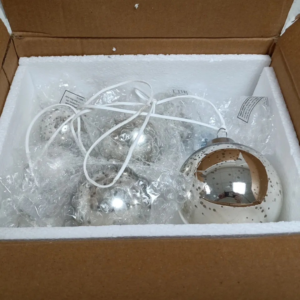 K BY KELLY HOPPEN MERCURY GLASS BAUBLE GARLAND