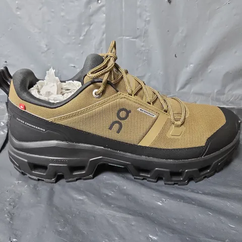 UNBOXED PAIR OF ON CLOUDROCK TRAINERS IN BROWN - UK 10