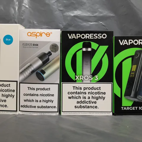 BOX OF APPROXIMATELY 20 ASSORTED E-CIGARETTE/VAPING PRODUCTS - MAKES, MODELS, COLOURS, AND STYLES VARY - COLLECTION ONLY