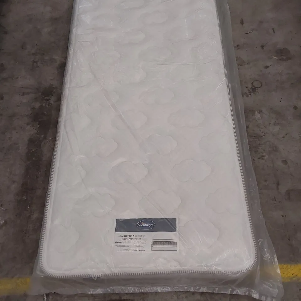 QUALITY BAGGED SILENTNIGHT 3FT SINGLE KIDS COMFORT MEMORY MATTRESS 