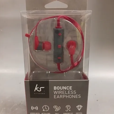 BOXED KITSOUND BOUNCE WIRELESS EARPHONES