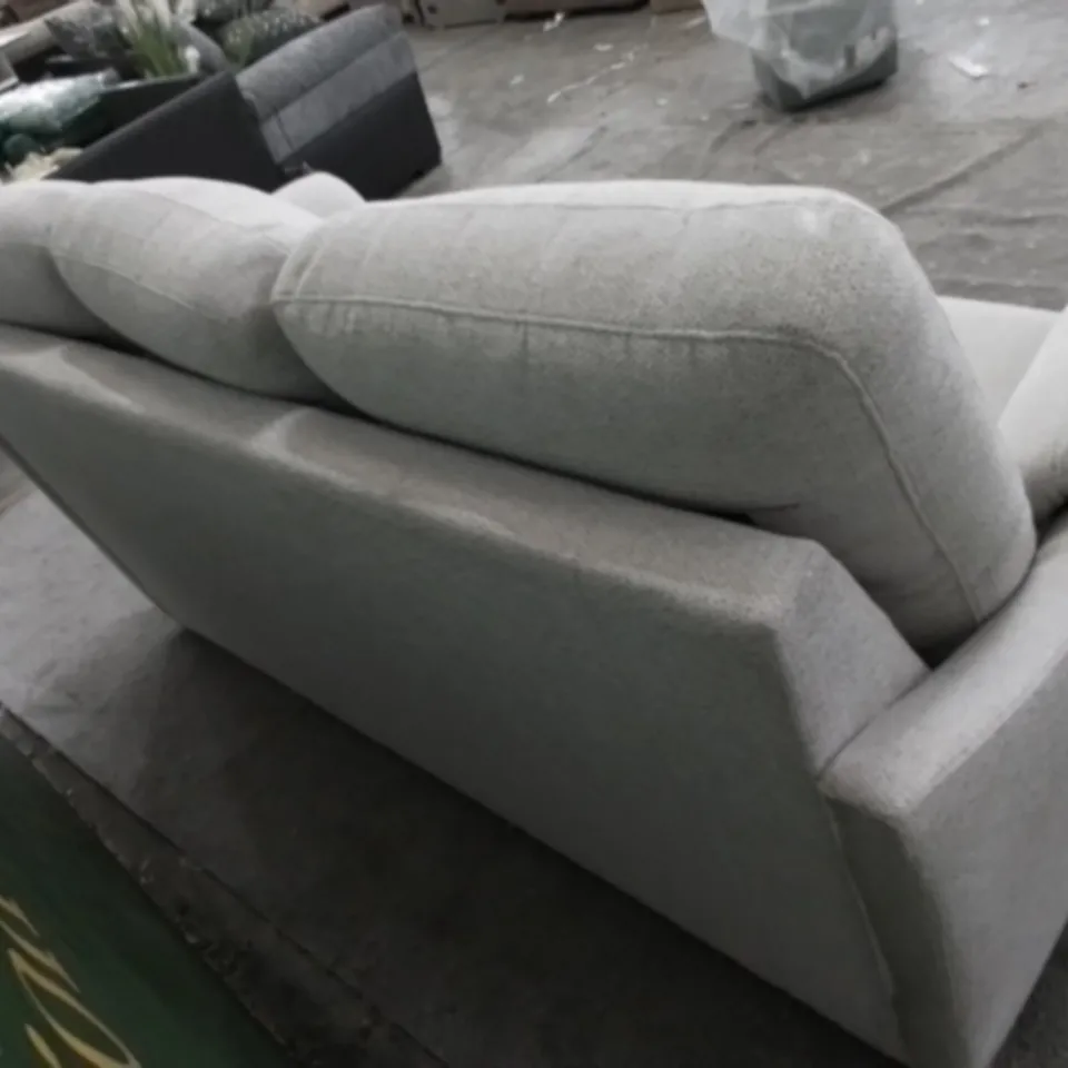 DESIGNER G PLAN MADE SPENCER SWIFT OATMEAL FABRIC THREE SEATER SOFA