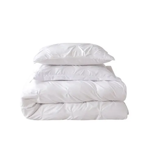 BAGGED WILLIAR POLYESTER SOLID COLOUR BEDSPREAD WITH PILLOW CASES