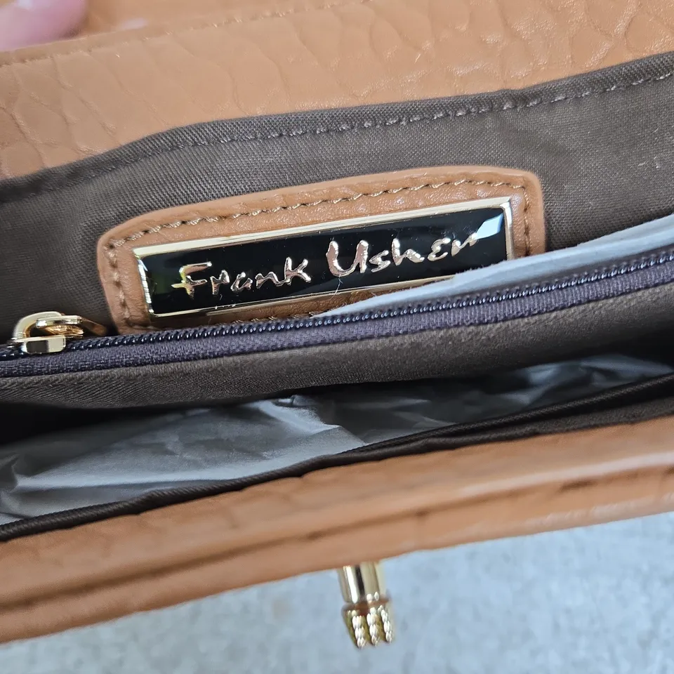 FRANK USHER LEATHER HANDBAG – TAN
