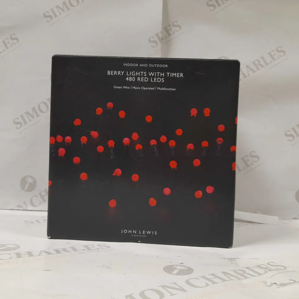 480 BERRY LIGHTS WITH TIMER-RED LIGHTS