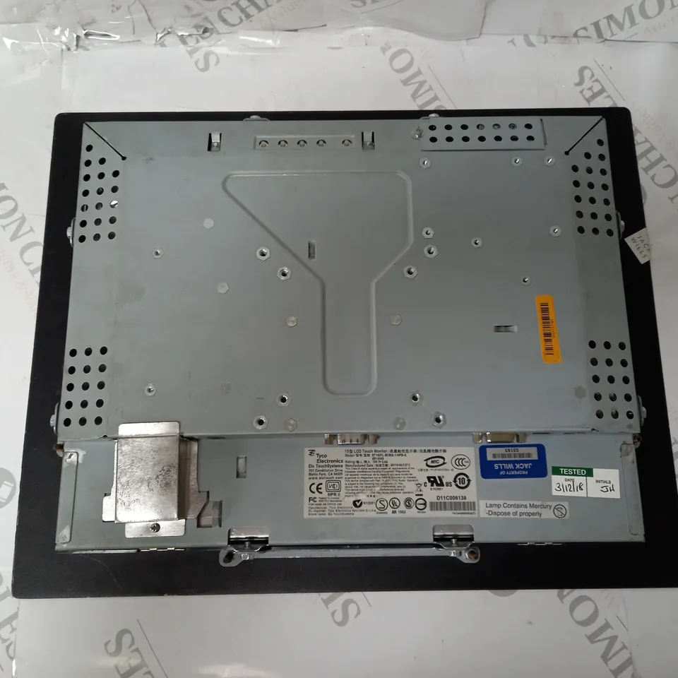 ELO TOUCHSYSTEMS 15" TOUCHSCREEN MONITOR ET1537L