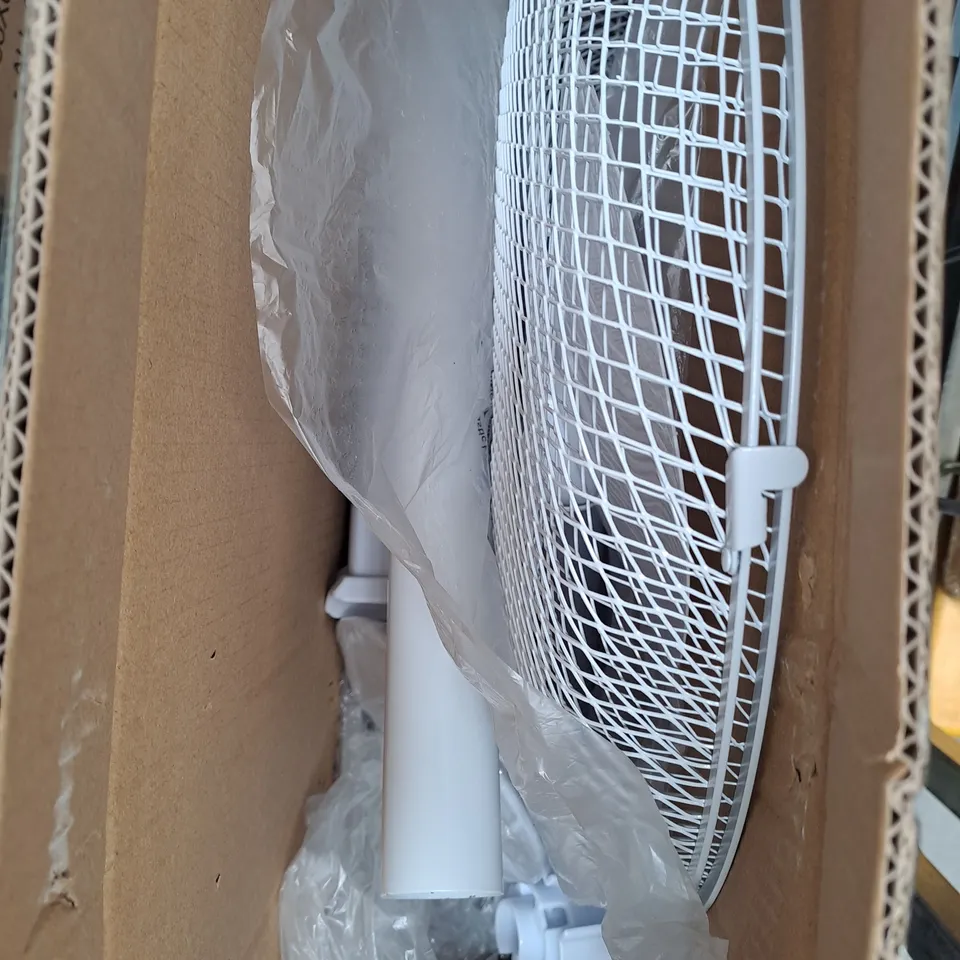 BOXED JRIA 16" STAND FAN IN WHITE 