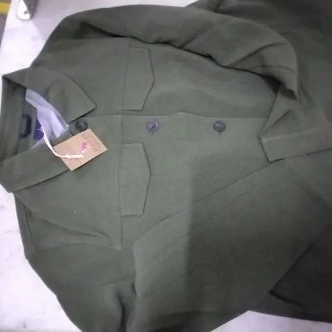 BOX CONTAINING JOULES GREEN JACKET SIZE UK 22 . 6 PCS