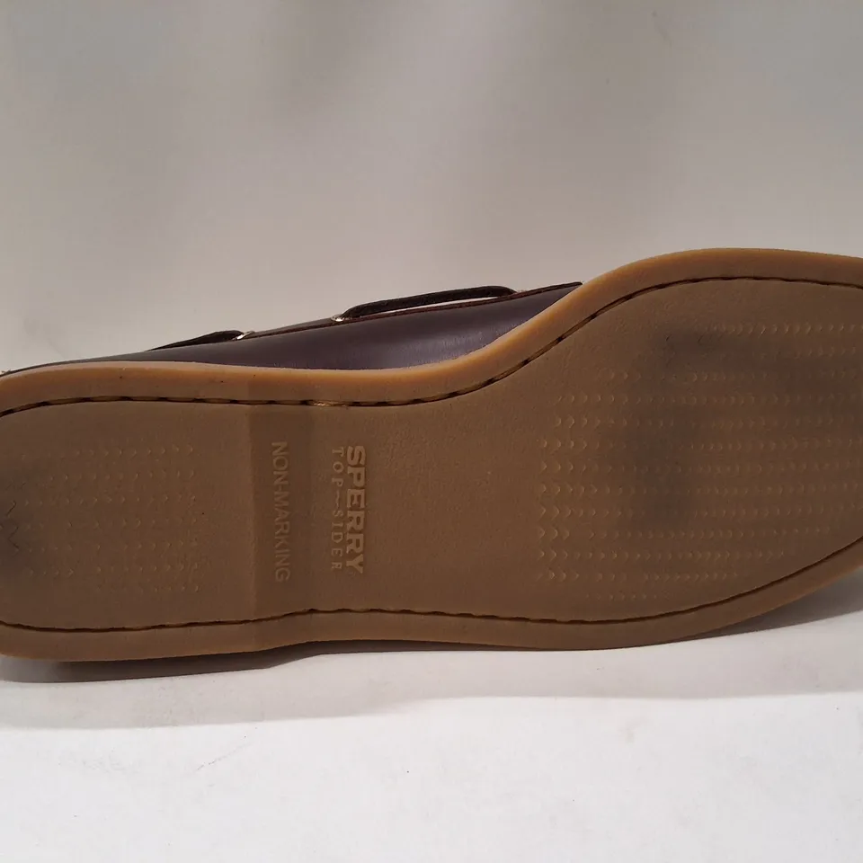 SPERRY GOLD CUP LEATHER BOAT SHOES – DARK BROWN