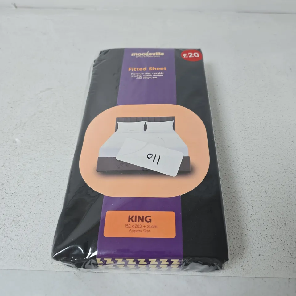 SNOOZEVILLE FITTED SHEET – KING SIZE (152 X 203 + 25CM)
