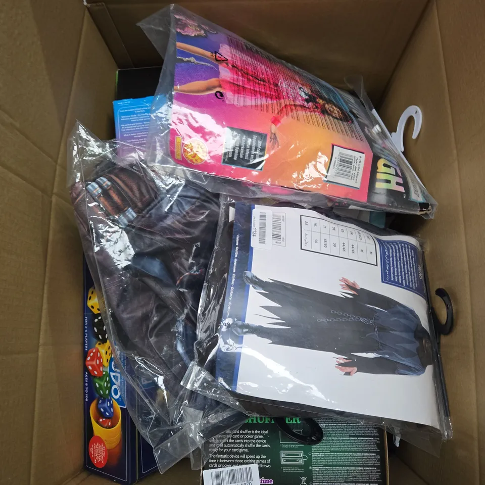 LARGE BOX OF ASSORTED TOYS AND GAMES 