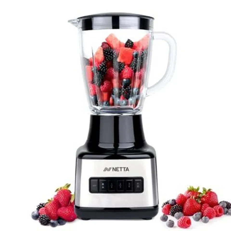 BOXED NETTA TABLE BLENDER WITH GLASS JUG - 8 SPEED (1 BOX)