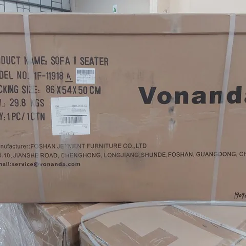 BOXED VONANDA 1 SEATER SOFA 