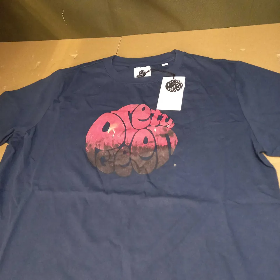 PRETTY GREEN FLARE LOGO T-SHIRT SIZE M