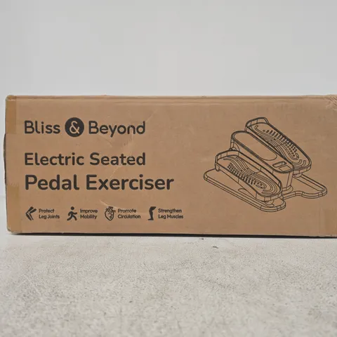 BLISS & BEYOND ELECTRIC SEATED PEDAL EXERCISER – BOXED