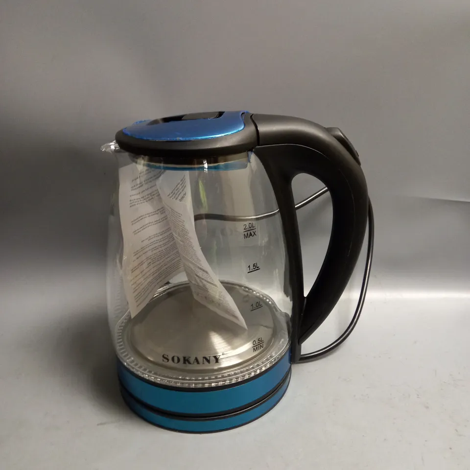 BOXED SOKANY ELECTRIC KETTLE 2L 