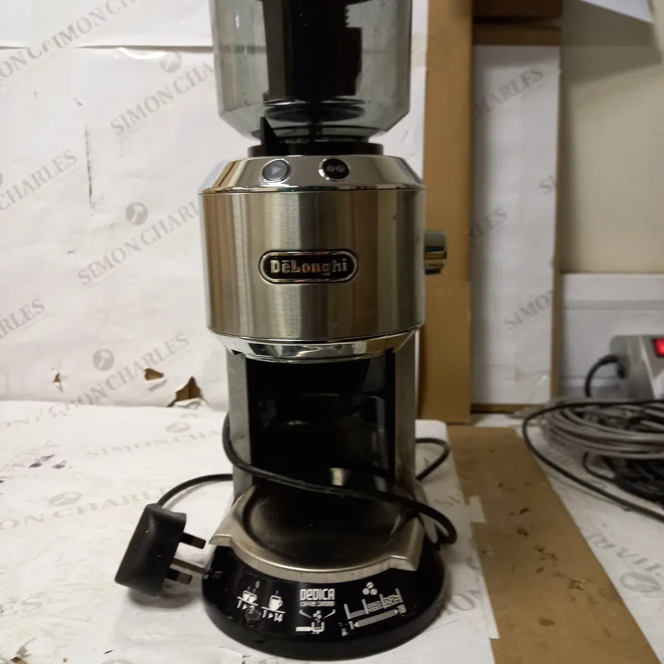 DELONGHI DEDICA STYLE KG521.M COFFEE GRINDER - SILVER 