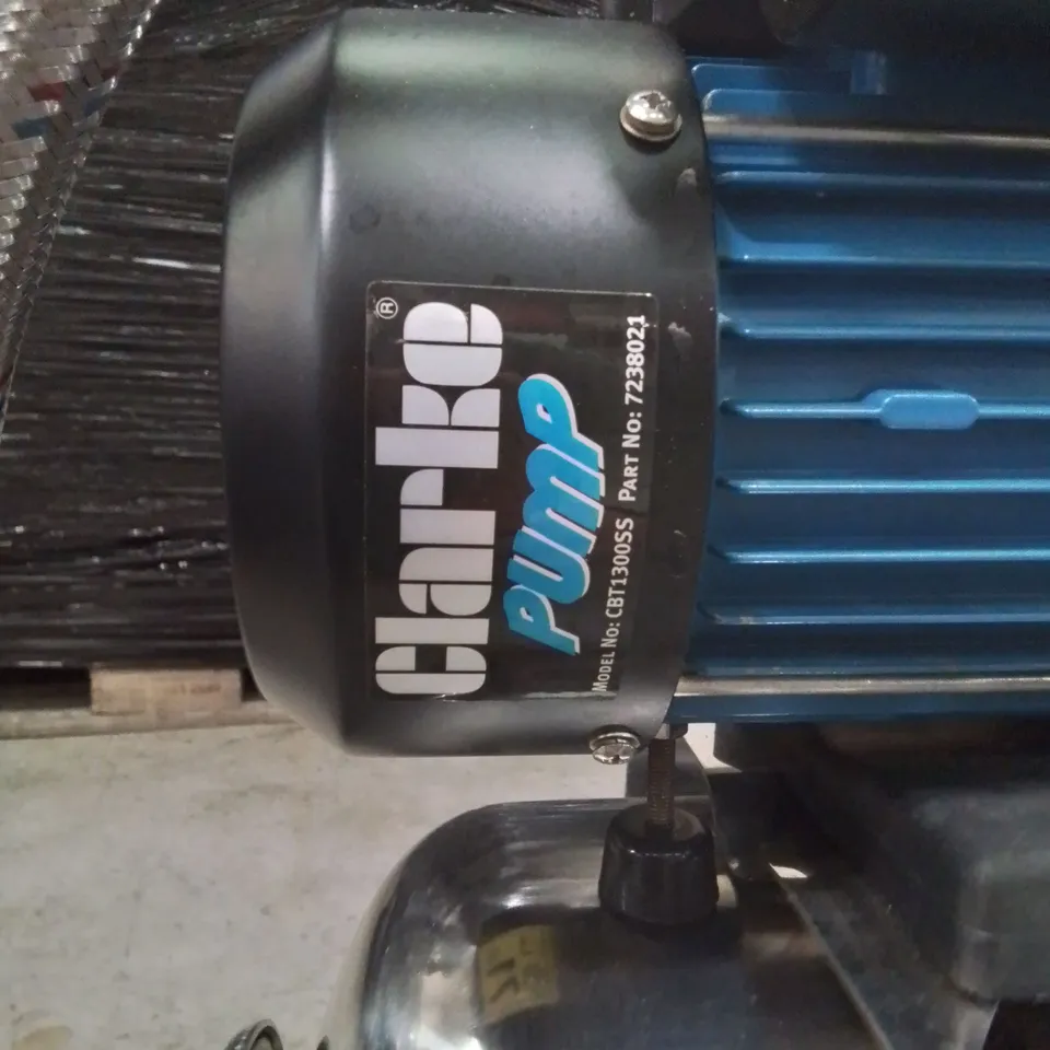 CLARKE CBT1300SS 1" 1350W 90LPM 35M HEAD STAINLESS STEEL BOOSTER PUMP