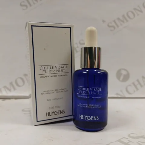 HUYGENS L'HUILE VISAGE ΓLIXIR NUIT ORGANIC NIGHT REPAIR OIL 30ML