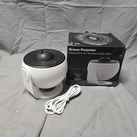 GALAXY PROJECTOR NIGHT LIGHT – WHITE ORB WITH POWER CORD (BOXED)