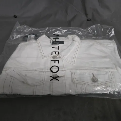 WHITE FOX BOUTIQUE CHARLOTTE DENIM JACKET – OFF WHITE, XS/S (WOMEN)