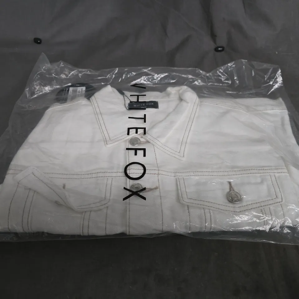 WHITE FOX BOUTIQUE CHARLOTTE DENIM JACKET – OFF WHITE, XS/S (WOMEN)