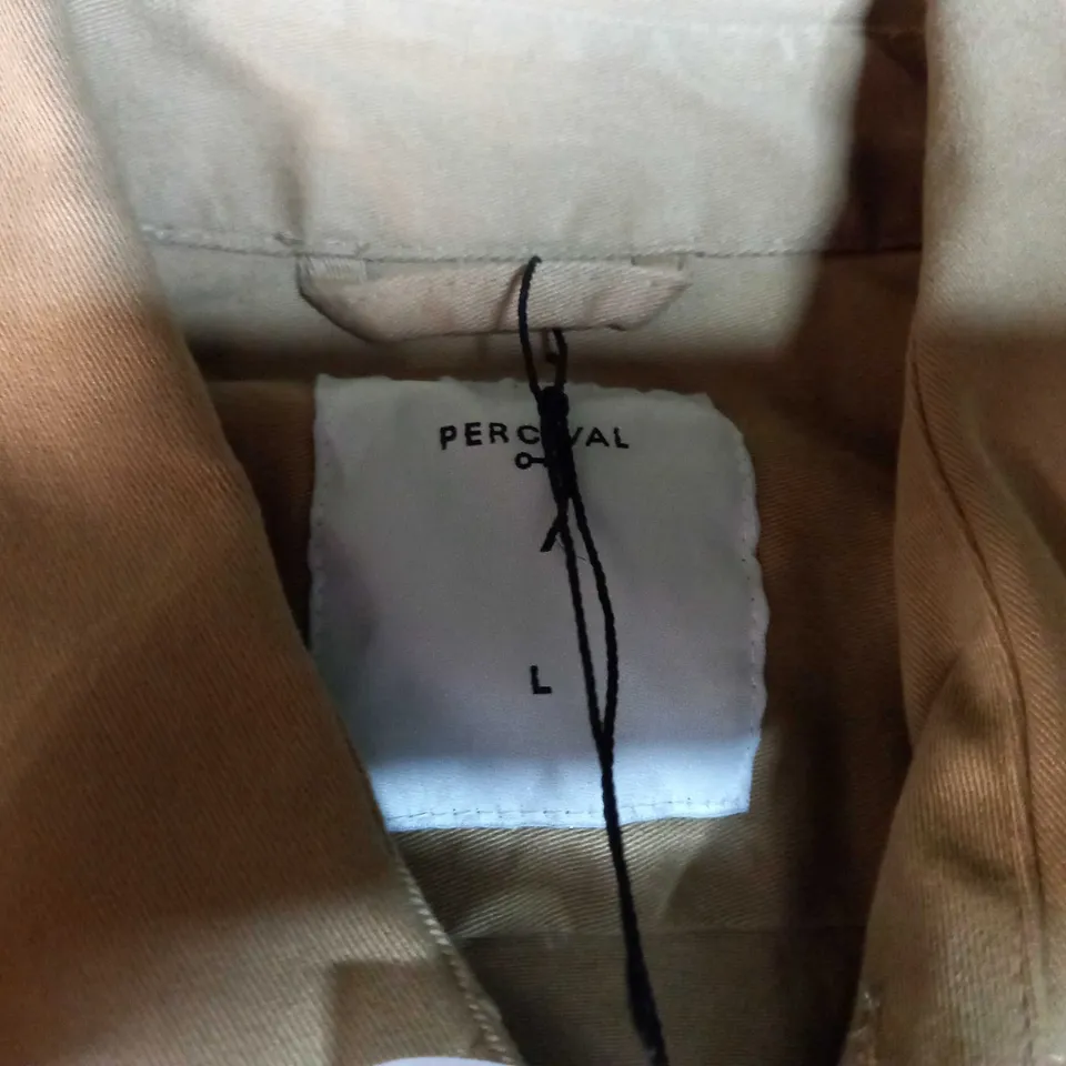 PERCIVAL SAND OVERSHIRT - LARGE